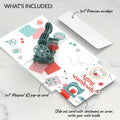Classic Sewing Machine Birthday Pop-Up Card and Aging Seamlessly Sentiment Set