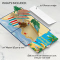 Sandy Shores Birthday Pop-Up Card and Tropical Brain Sentiment Set