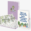 Greenhouse Garden Birthday Pop-Up Card and Controlled Plants Sentiment Set