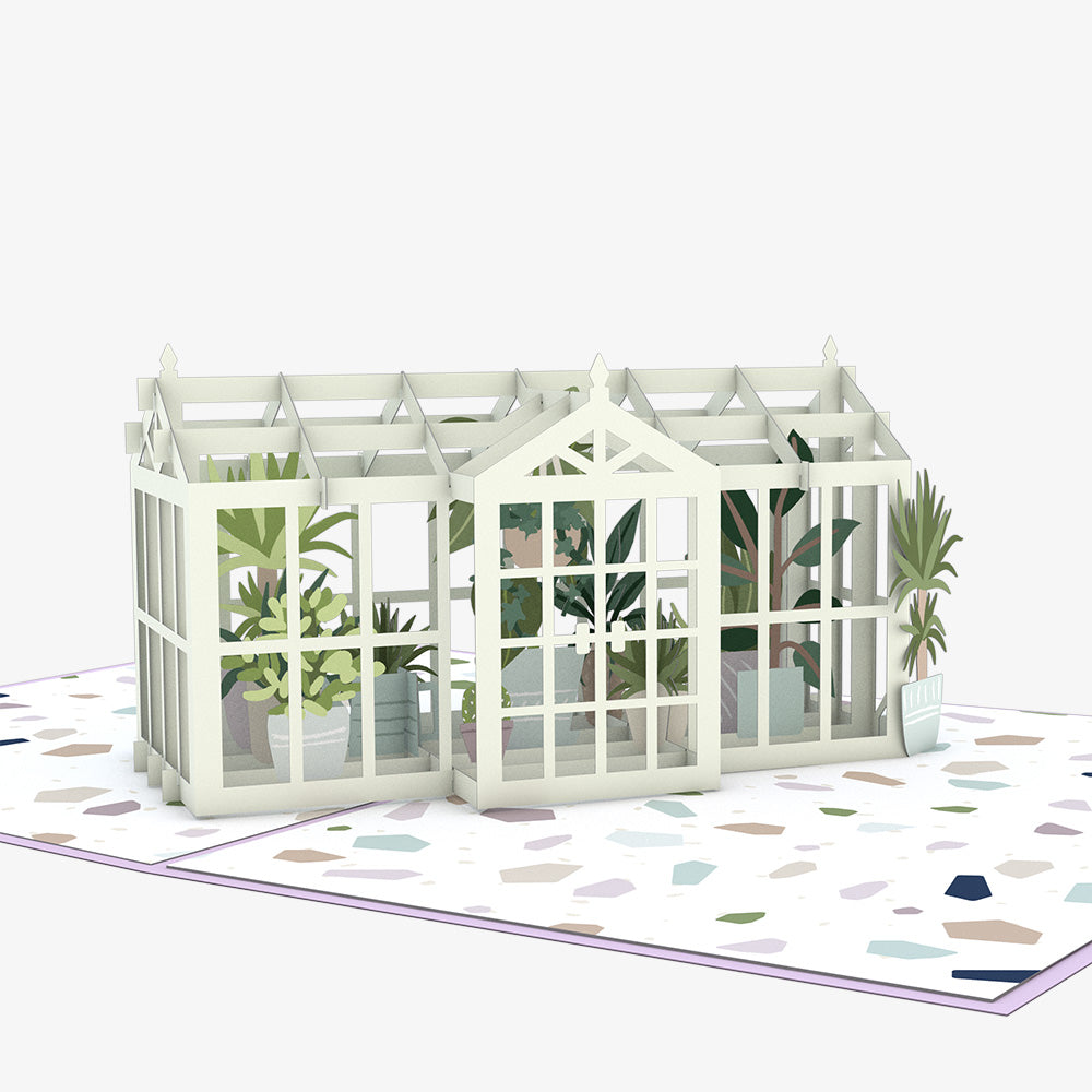 Greenhouse Garden Birthday Pop-Up Card and Controlled Plants Sentiment Set