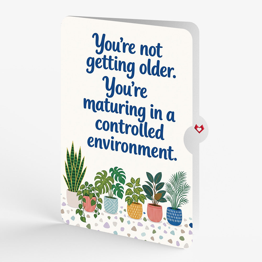 Greenhouse Garden Birthday Pop-Up Card and Controlled Plants Sentiment Set