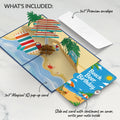 Sandy Shores Birthday Pop-Up Card and Beach Beer Sentiment Set