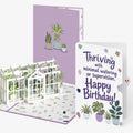 Greenhouse Garden Birthday Pop-Up Card and Thriving Plants Sentiment Set