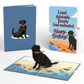 Black Lab Birthday Pop-Up Card and Food Motivated Sentiment Set