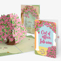Bougainvillea Garden Birthday Pop-Up Card and Into Wine Sentiment Set