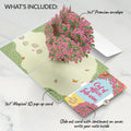 Bougainvillea Garden Birthday Pop-Up Card and Into Wine Sentiment Set