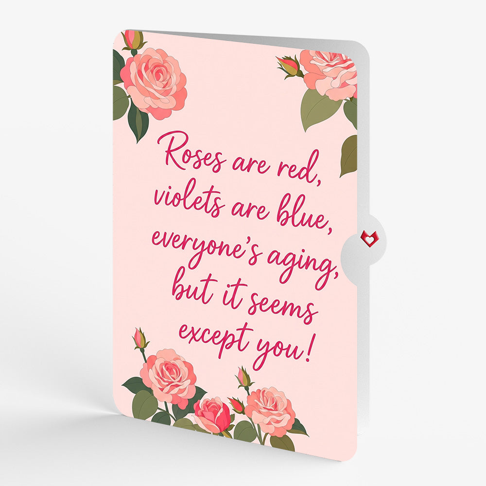 Roses in Bloom Birthday Pop-Up Card and Everyone's Aging Sentiment Set