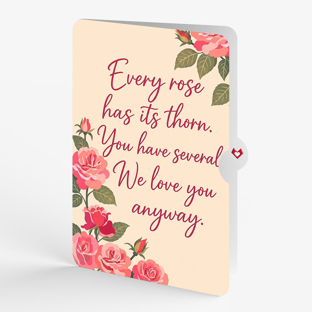 Roses in Bloom Birthday Pop-Up Card and Several Thorns Sentiment Set