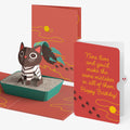 Mischievous Cat Birthday Pop-Up Card and Nine Lives Sentiment Set