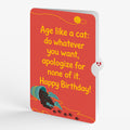 Mischievous Cat Birthday Pop-Up Card and Age Like a Cat Sentiment Set