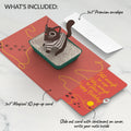 Mischievous Cat Birthday Pop-Up Card and Old Enough to Nap Sentiment Set
