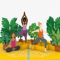 Yoga Poses Birthday Pop-Up Card and Creaky Centered Sentiment Set