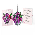 You Make Things Bloom Orchid Thank You Suncatcher Card and Sentiment Set
