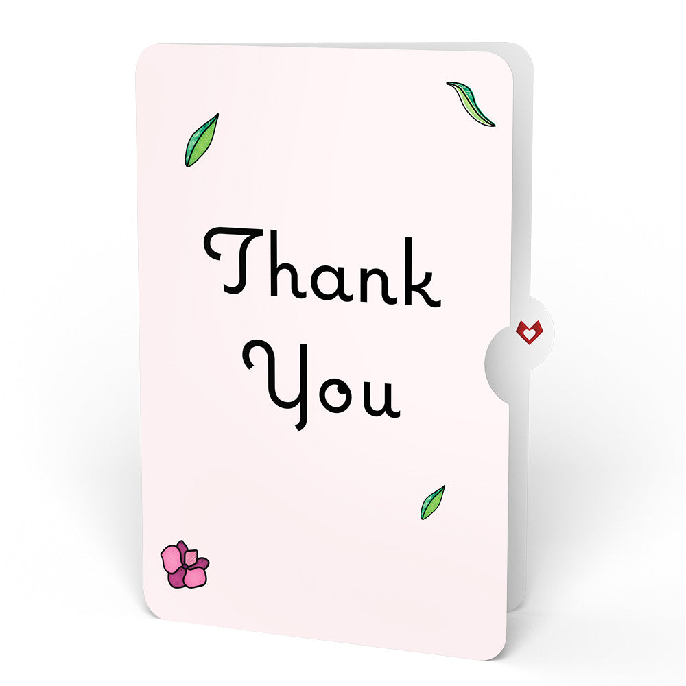 You Make Things Bloom Orchid Thank You Suncatcher Card and Sentiment Set