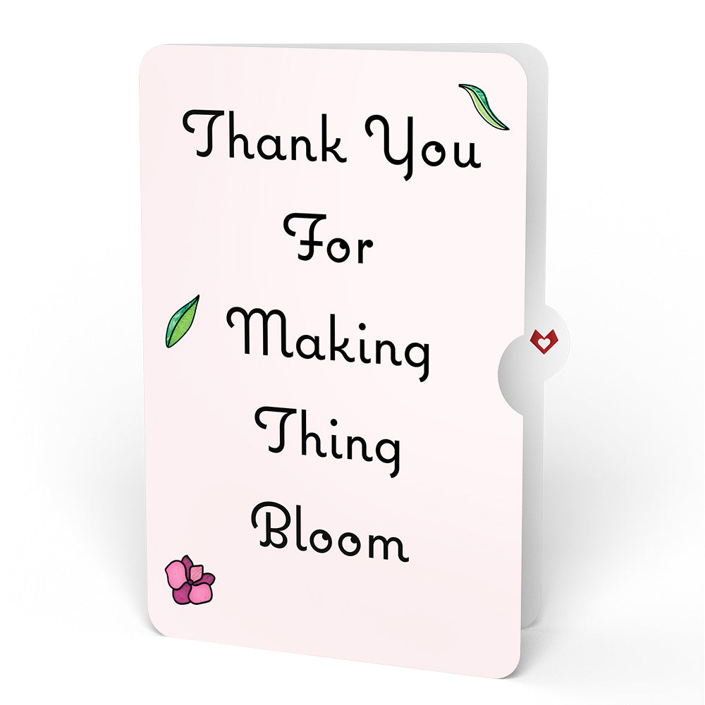 You Make Things Bloom Orchid Thank You Suncatcher Card and Sentiment Set