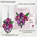 You Make Things Bloom Orchid Birthday Suncatcher Card and Sentiment Set