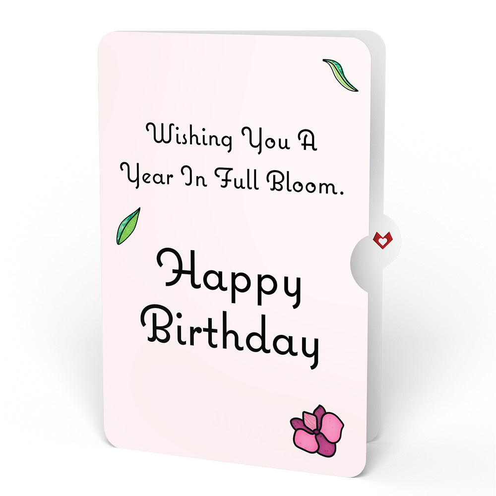 You Make Things Bloom Orchid Birthday Suncatcher Card and Sentiment Set