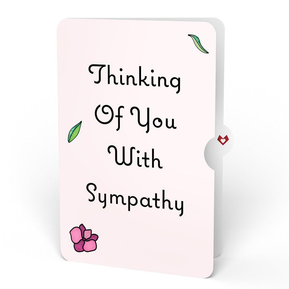 You Make Things Bloom Orchid Sympathy Suncatcher Card and Sentiment Set