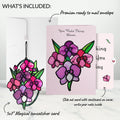 You Make Things Bloom Orchid Thinking of You Suncatcher Card and Sentiment Set