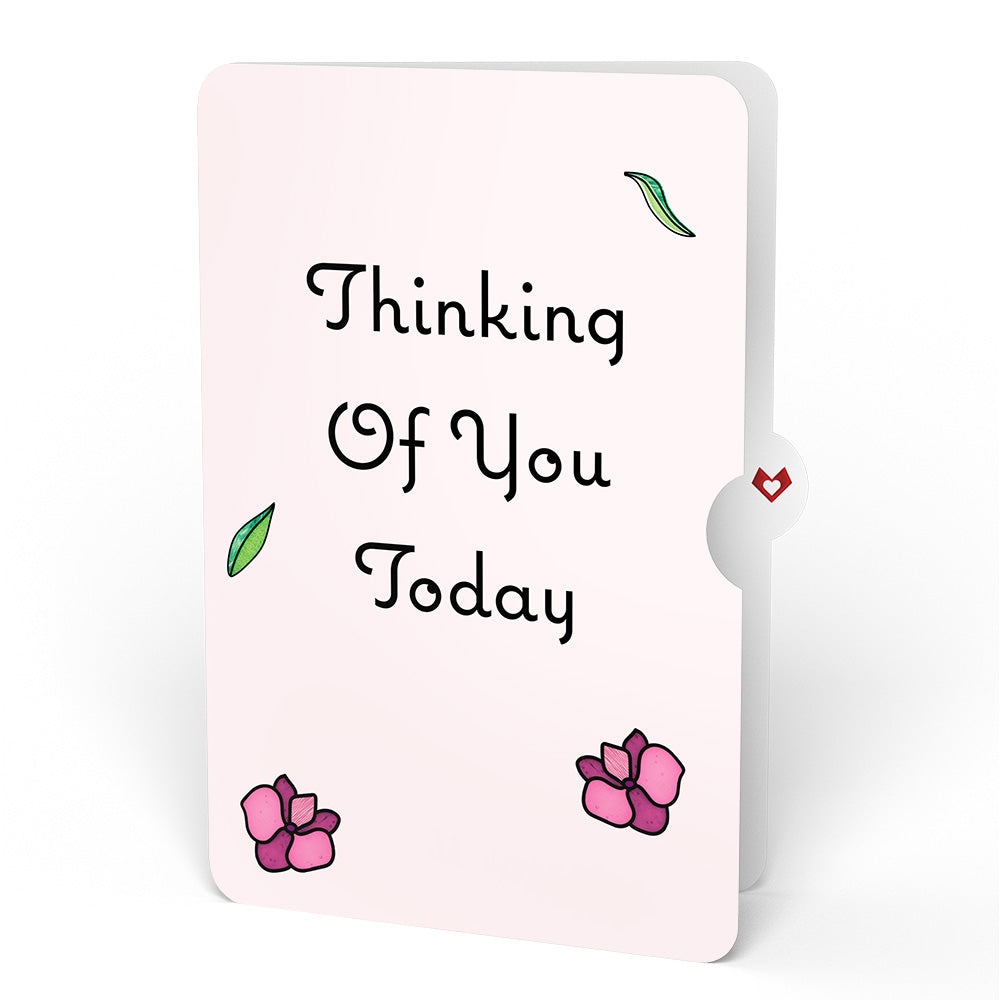 You Make Things Bloom Orchid Thinking of You Suncatcher Card and Sentiment Set