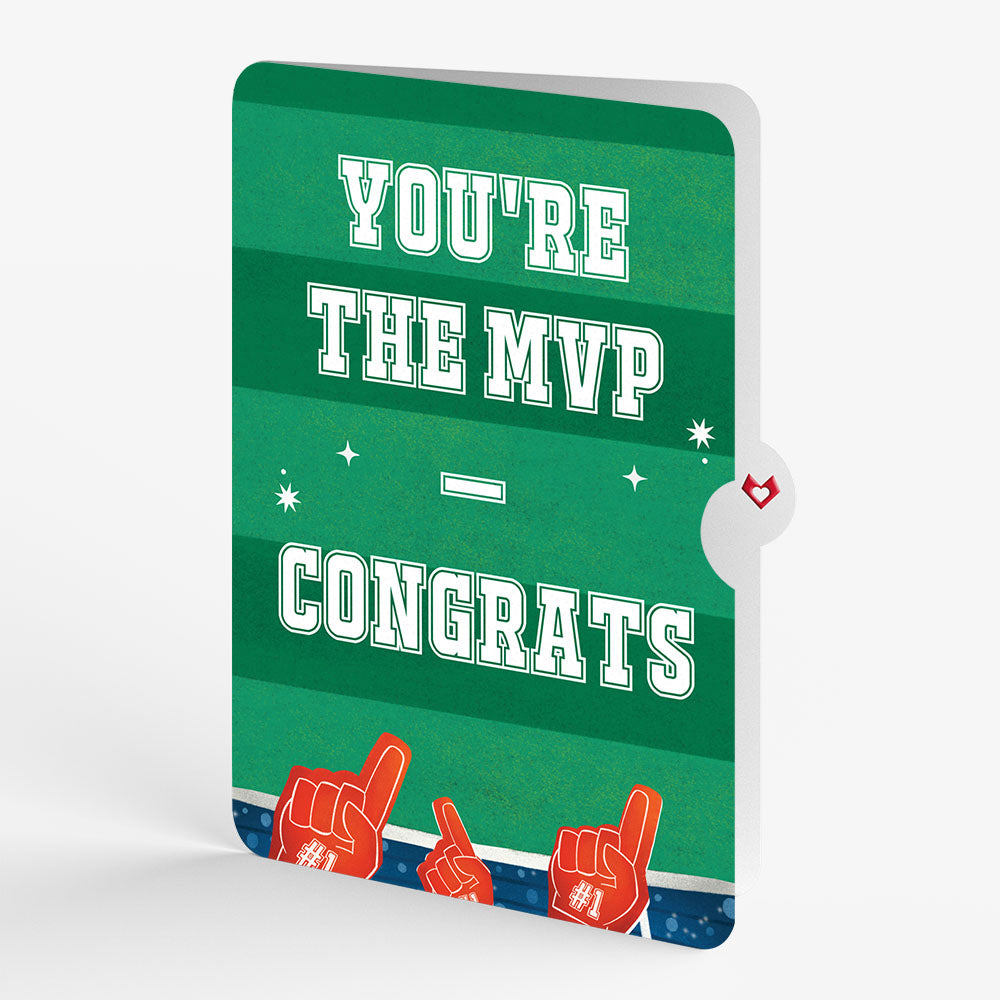 MVP Stadium Congratulations Music and Lights Pop-Up Card and Sentiment Set
