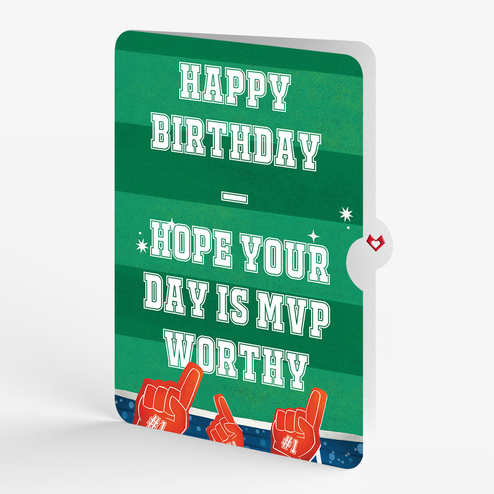 MVP Stadium Birthday Music and Lights Pop-Up Card and Sentiment Set