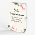 Pink Magnolia Tree Engagements Pop-Up Card and Spanish Celebrating Your Love Sentiment Set
