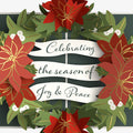 Season's Greetings Poinsettia Wreath Pop-Up Card and Spanish Christmas Sentiment Set
