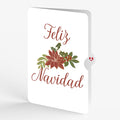 Season's Greetings Poinsettia Wreath Pop-Up Card and Spanish Christmas Sentiment Set
