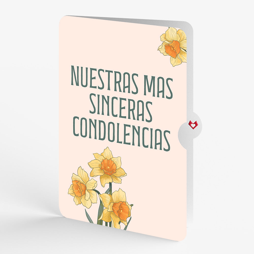 Daffodils in Bloom Pop-Up Card and Spanish Sympathy Sentiment Set