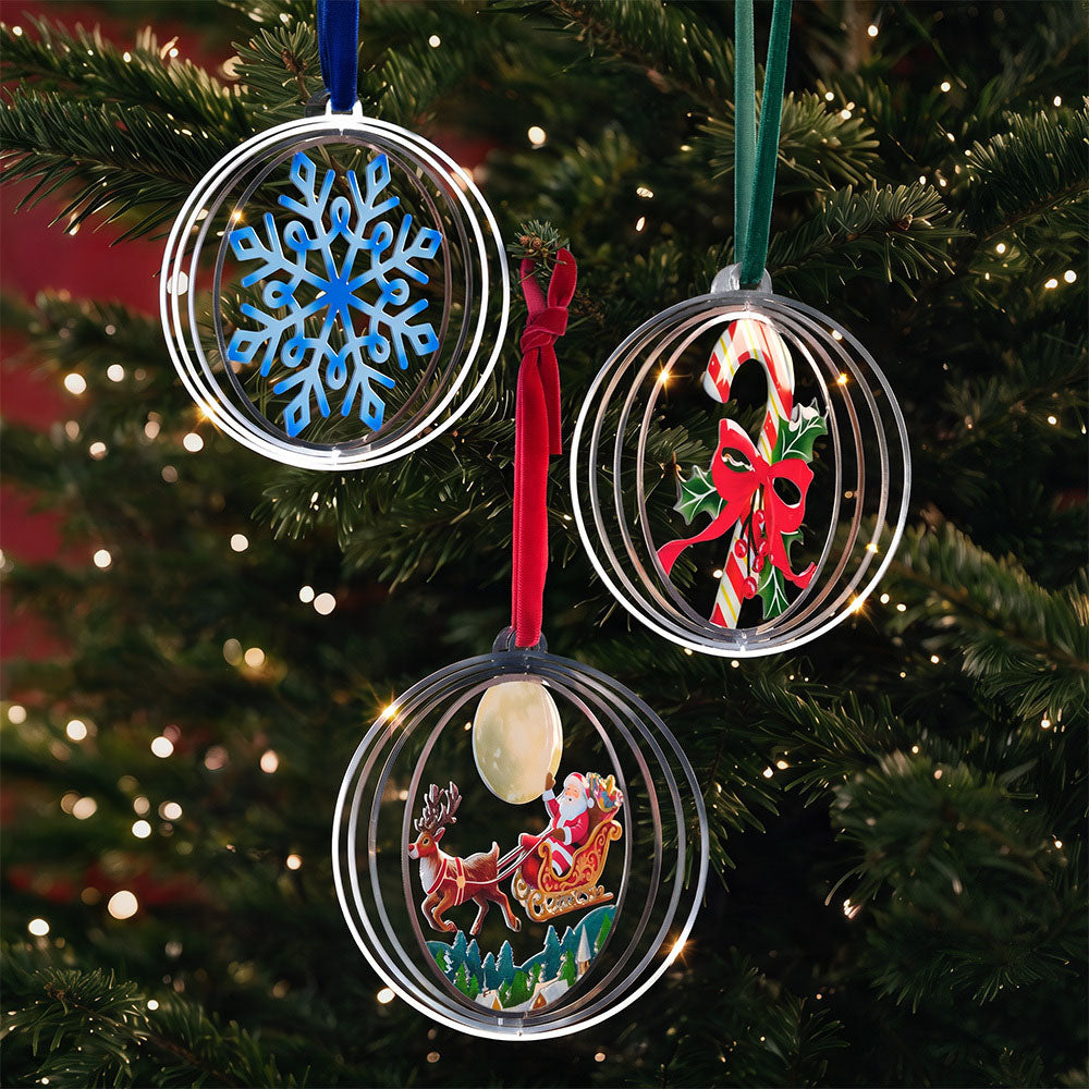 Magic of Christmas Metal Ornament 3-Pack