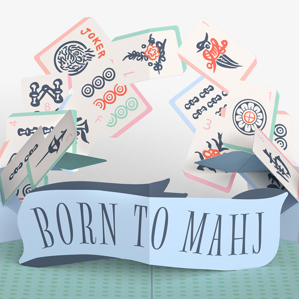 Crack Bam Dot Mahjong Pop-Up Card and Grandparents Day Sentiment Set