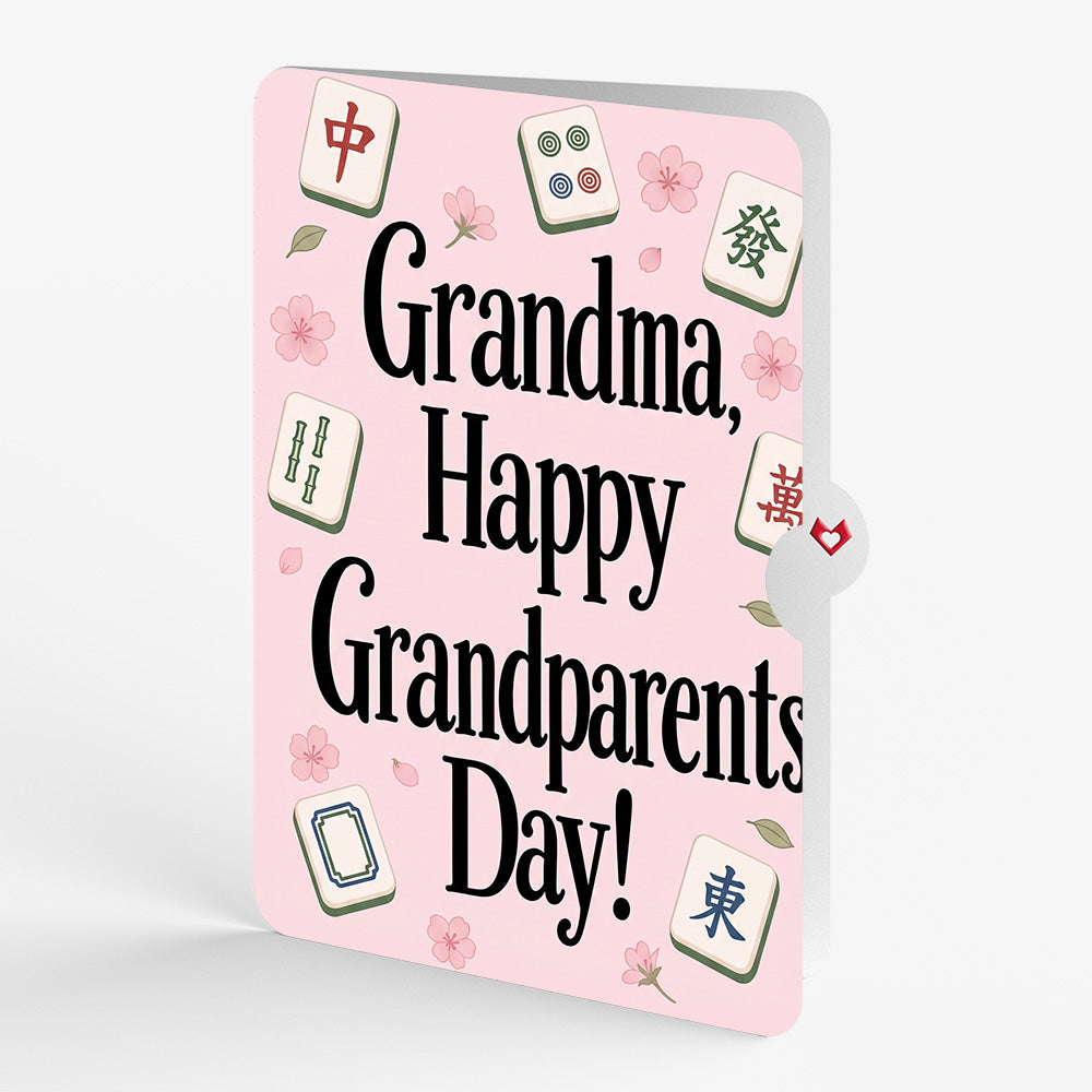 Crack Bam Dot Mahjong Pop-Up Card and Grandparents Day Sentiment Set