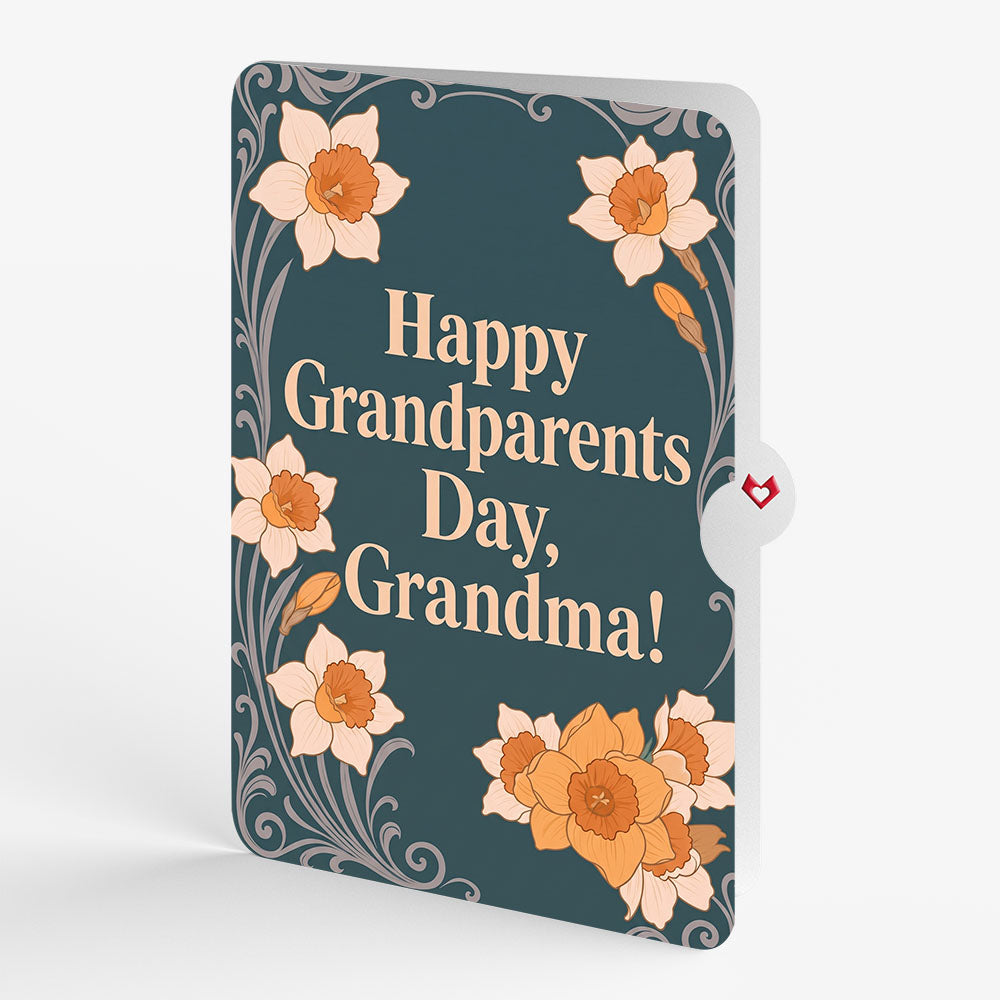 Daffodils in Bloom Pop-Up Card and Grandparents Day Sentiment Set