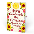 Sunflower Sunshine Light-Up Bouquet and Grandparents Day Sentiment Set