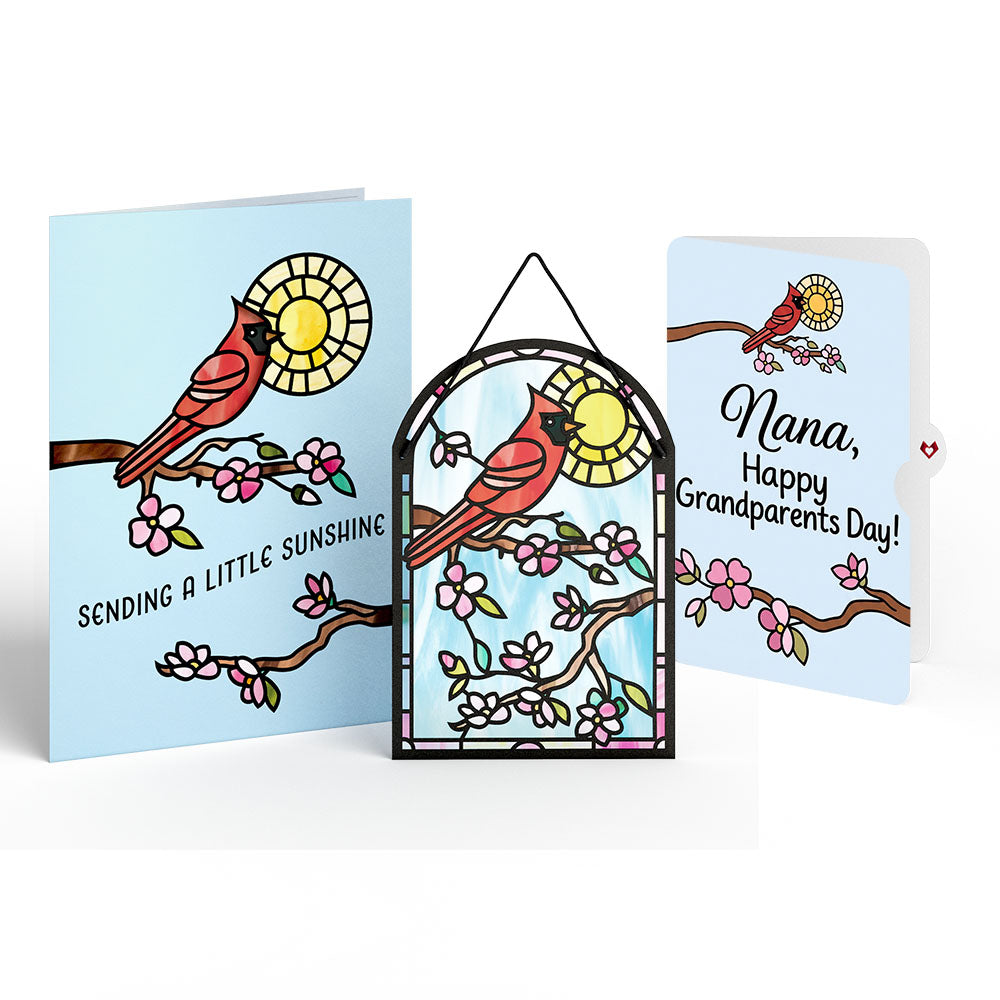 Sending Sunshine Cardinal Suncatcher Card and Grandparents Day Sentiment Set