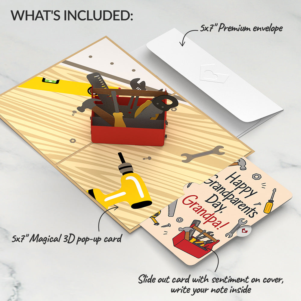 Toolbox Pop-Up Card and Grandparents Day Sentiment Set