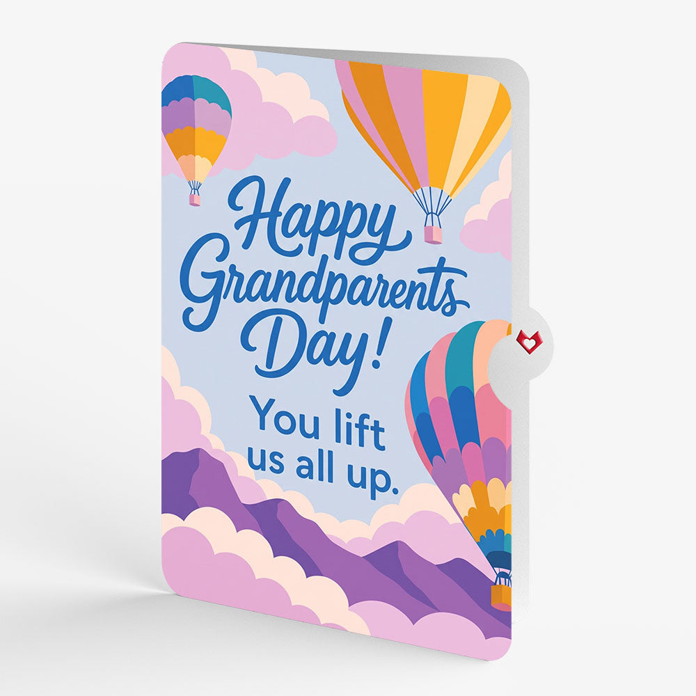 Adventure Awaits Hot Air Balloon Pop-Up Card and Grandparents Day Sentiment Set