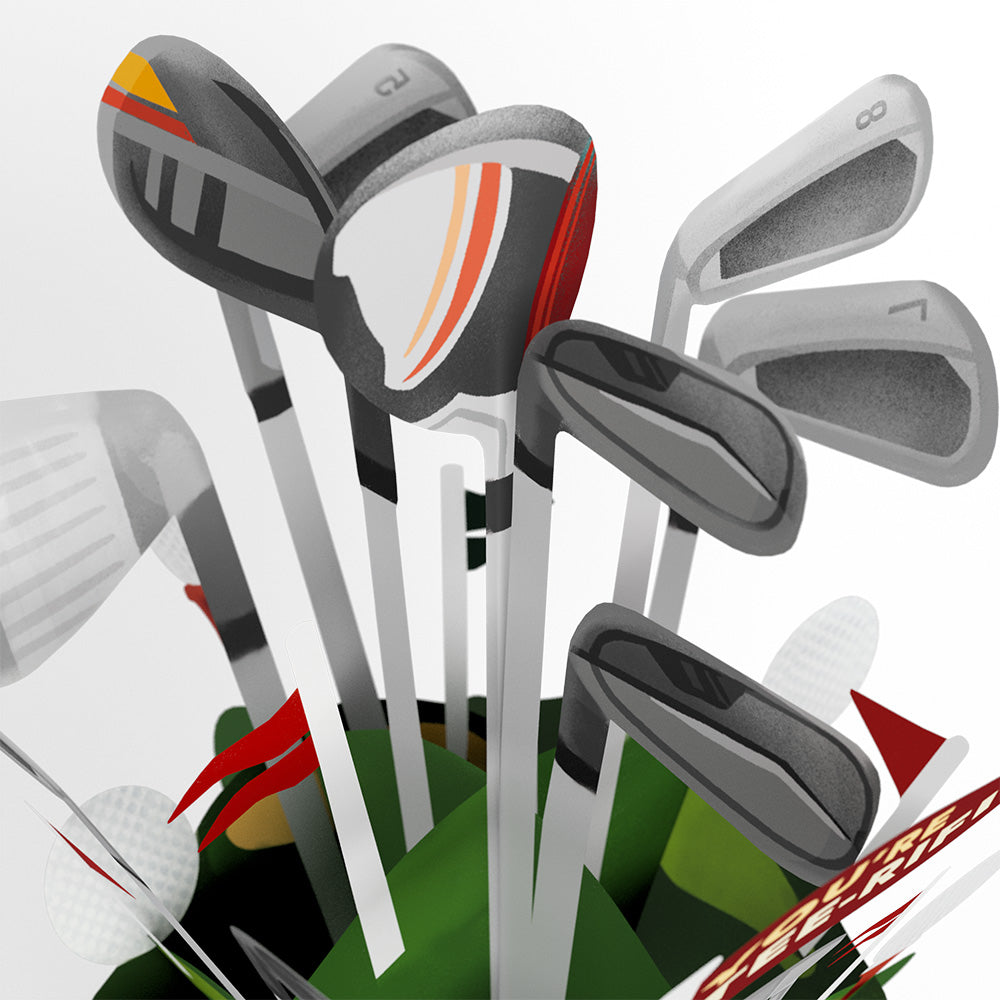 Tee-rific Golf Bouquet and Grandparents Day Sentiment Set