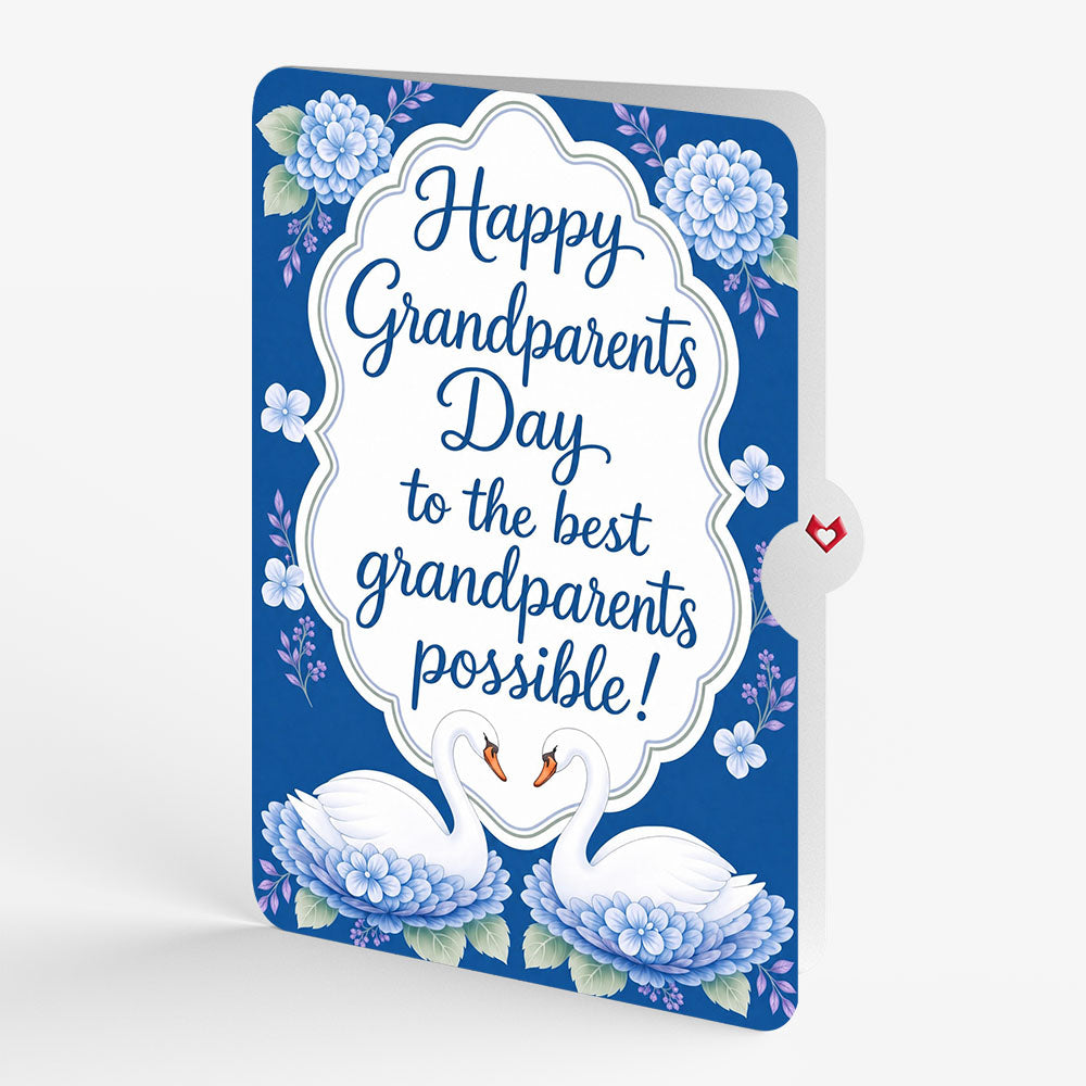 Always and Forever Swans Pop-Up Card and Grandparents Day Sentiment Set