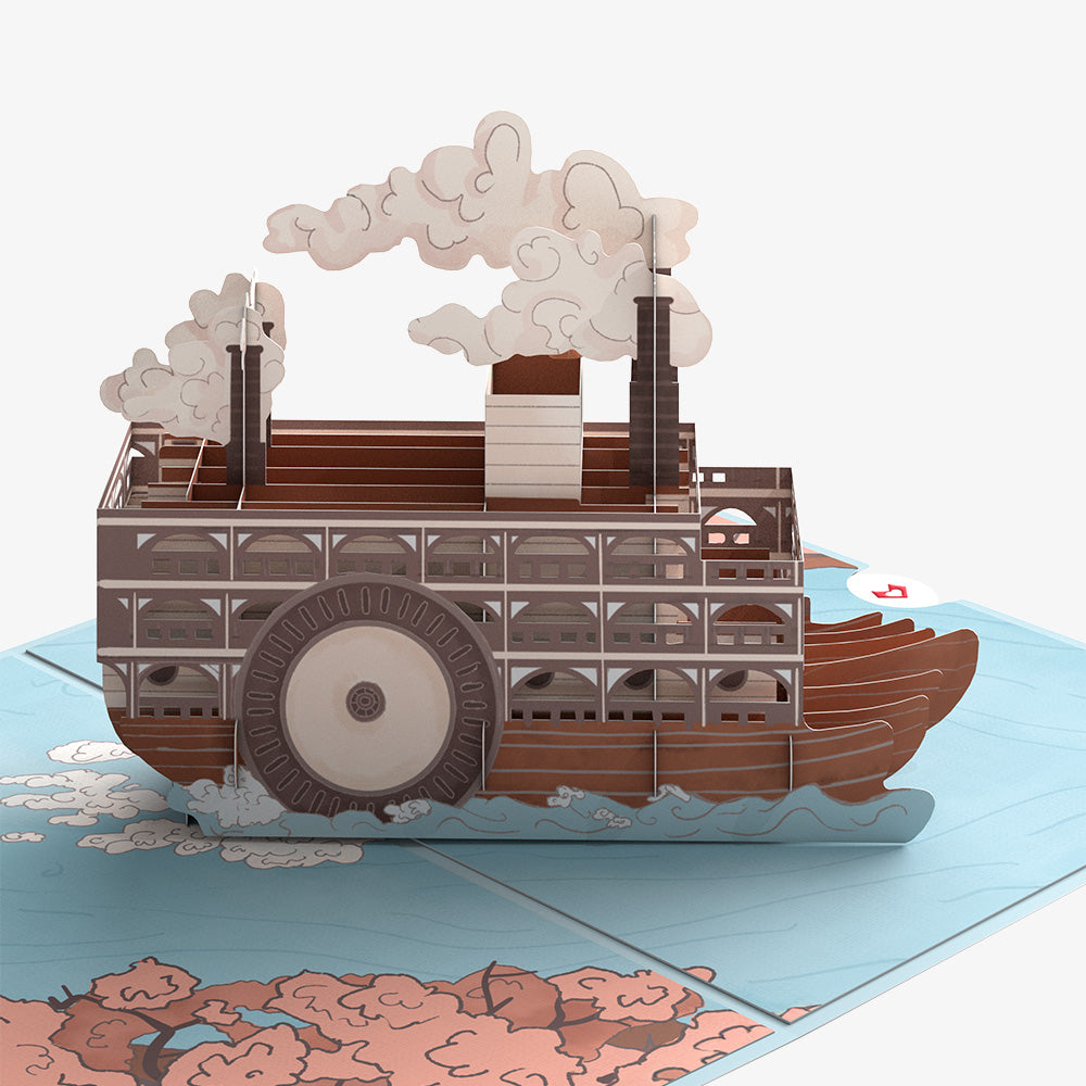 Steamboat on the River Pop-Up Card and Grandparents Day Sentiment Set