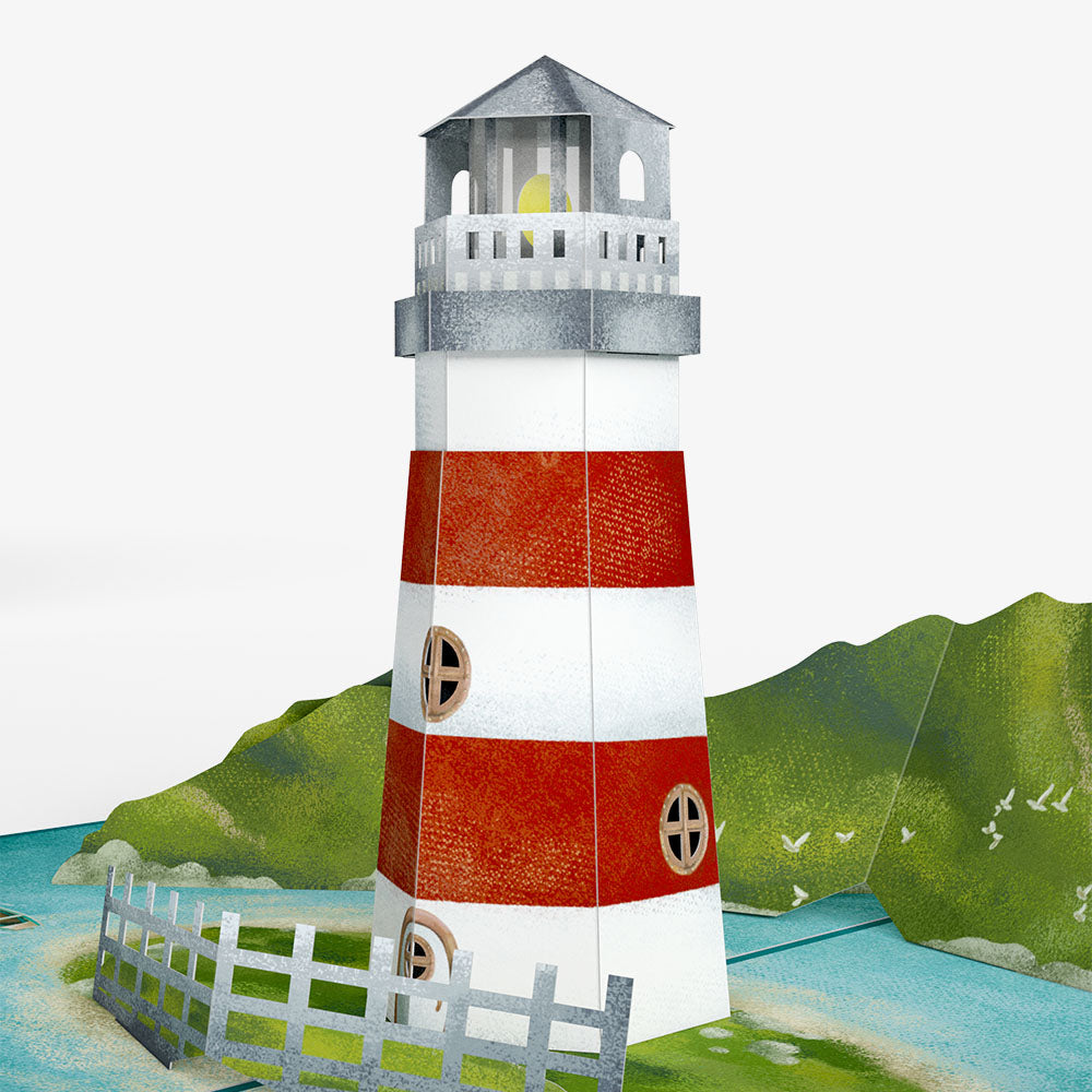 Coastal Lighthouse Pop-Up Card and Grandparents Day Sentiment Set