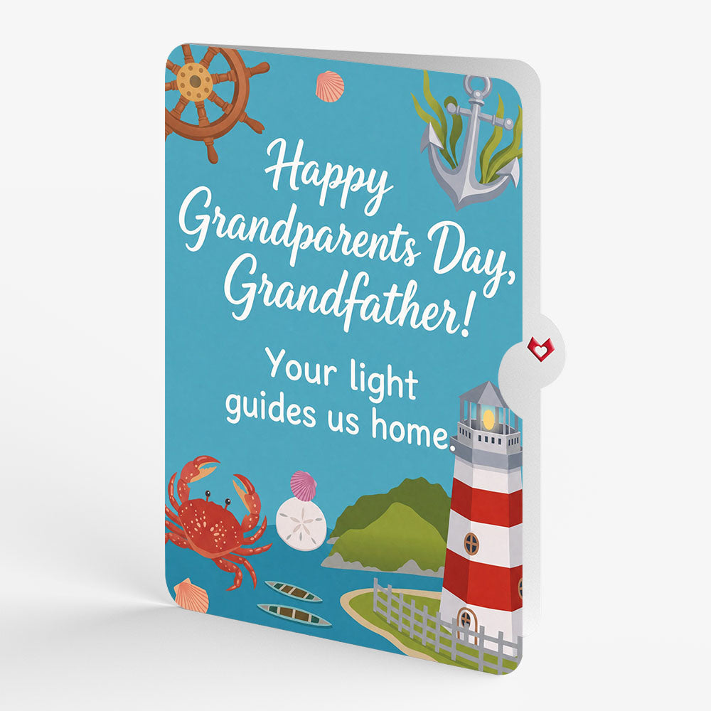Coastal Lighthouse Pop-Up Card and Grandparents Day Sentiment Set