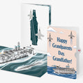 U.S. Aircraft Carrier Pop-Up Card and Grandparents Day Sentiment Set