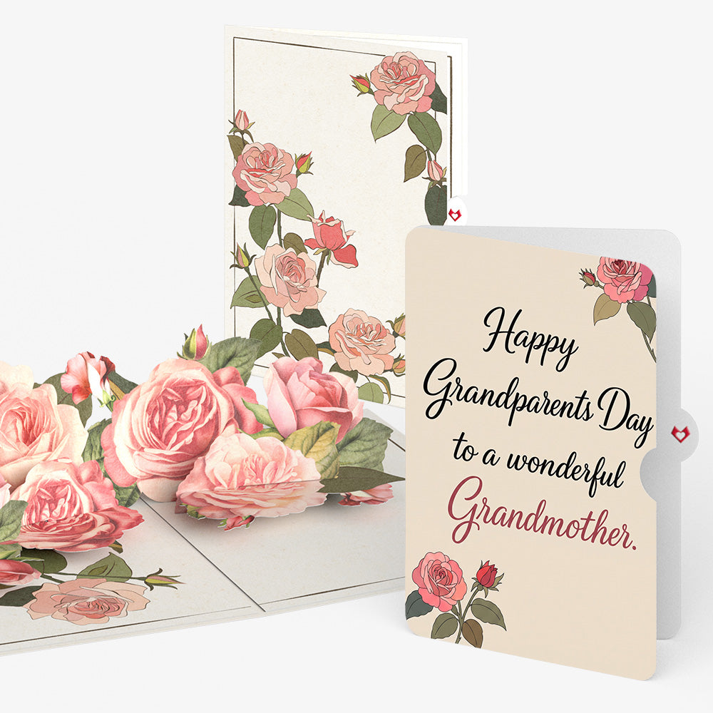 Roses in Bloom Pop-Up Card and Grandparents Day Sentiment Set