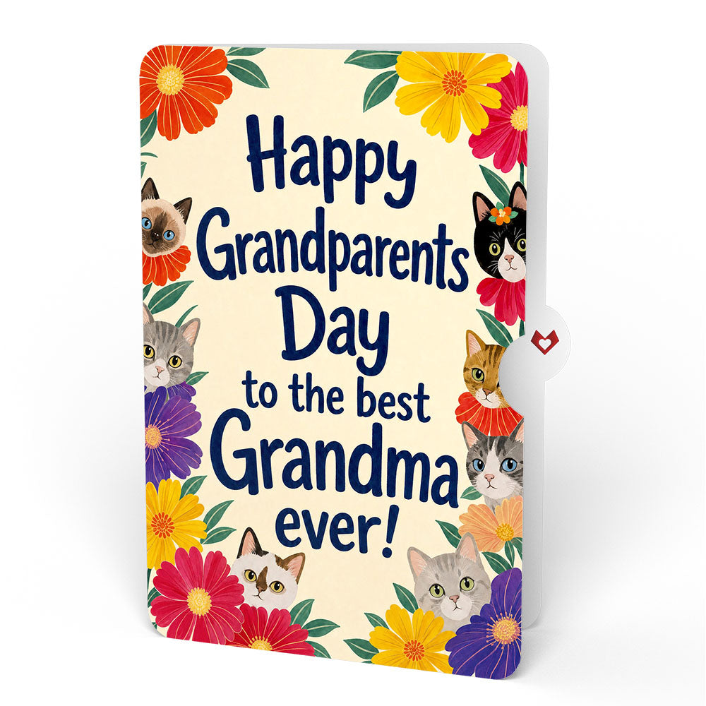 Purr-fect Cat Bouquet and Grandparents Day Sentiment Set