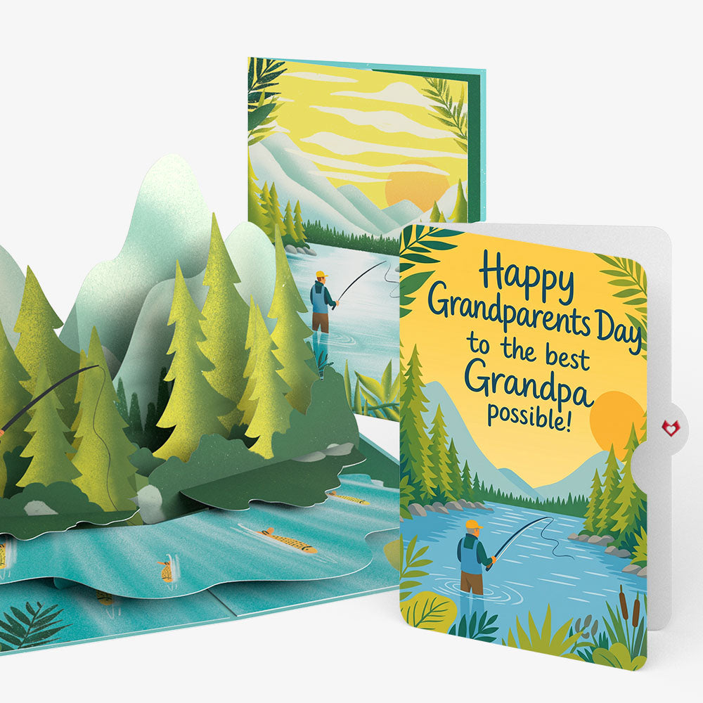 Gone Fishing Pop-Up Card and Grandparents Day Sentiment Set