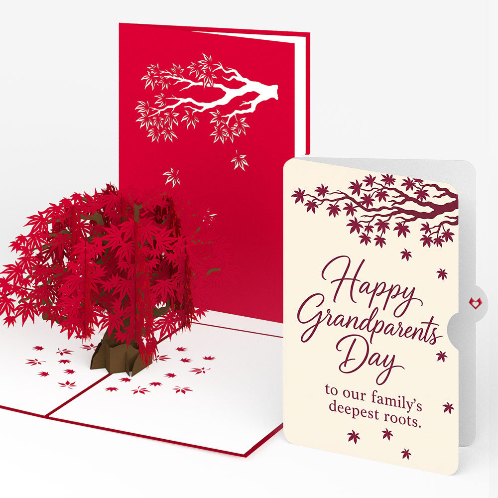 Japanese Maple Pop-Up Card and Grandparents Day Sentiment Set