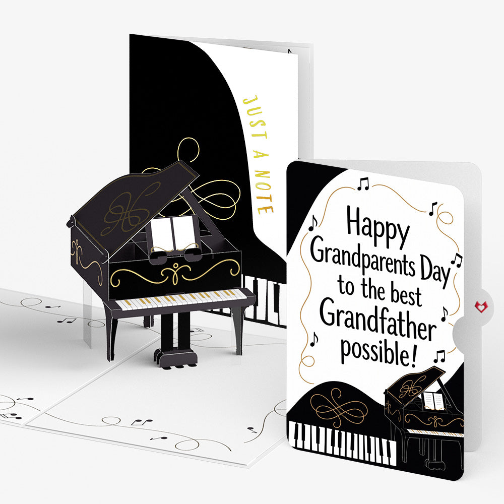 Just a Note Piano Pop-Up Card and Grandparents Day Sentiment Set
