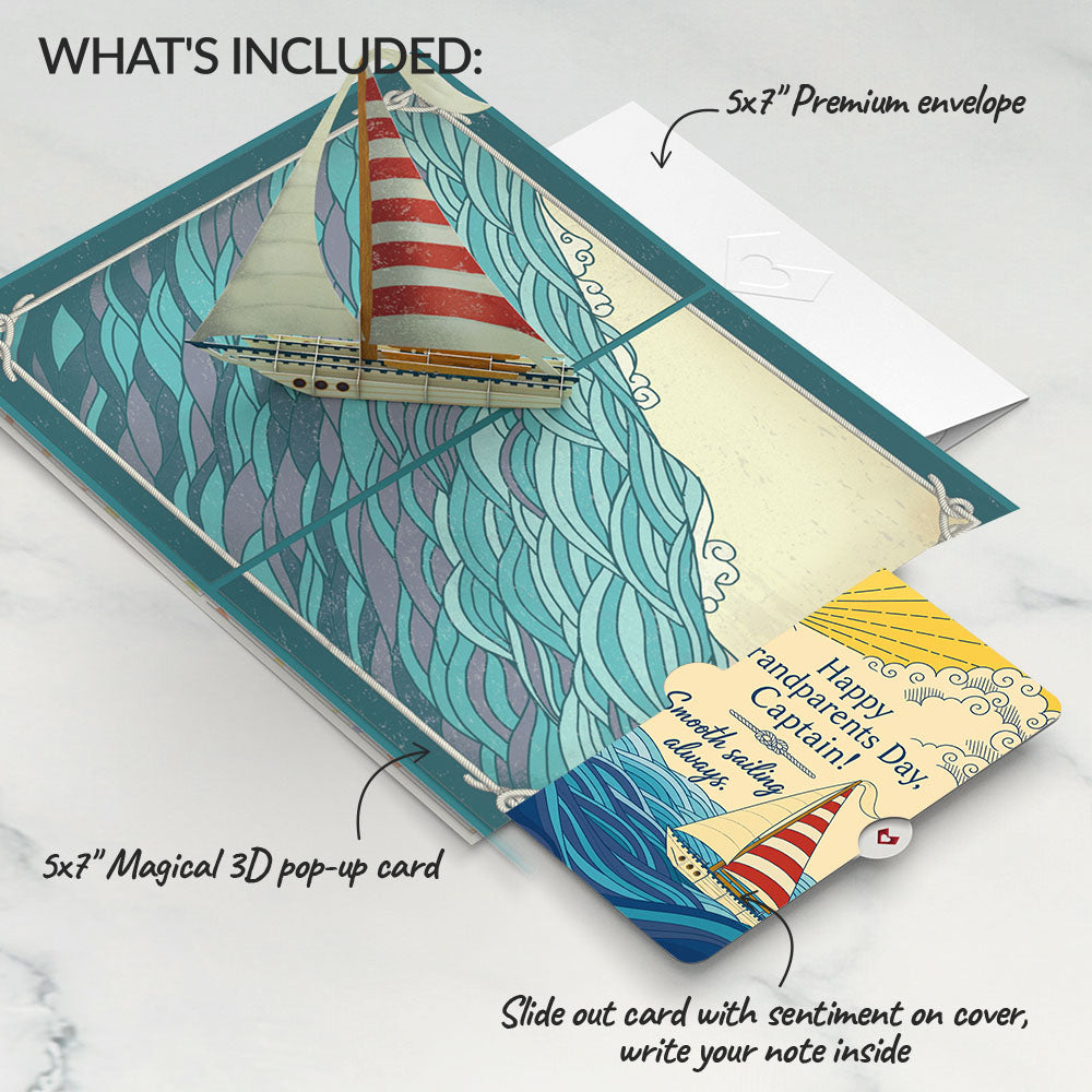 Sailboat on the Horizon Pop-Up Card and Grandparents Day Sentiment Set